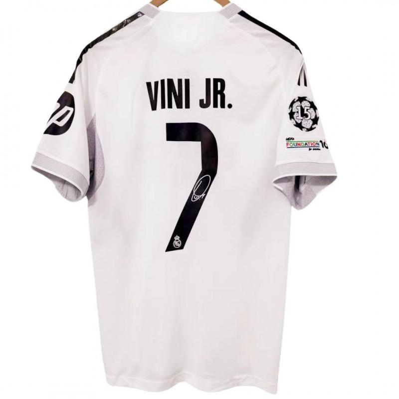 2025-2026 Authentisches Unterschriften-Fußballtrikot Herren Damen Kurzarm Fußball-Kit Mbapp Yamal Saka Dembl Vincius Rice