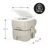 WC da Campeggio Portatile 20 L Nc0025 Nils Camp