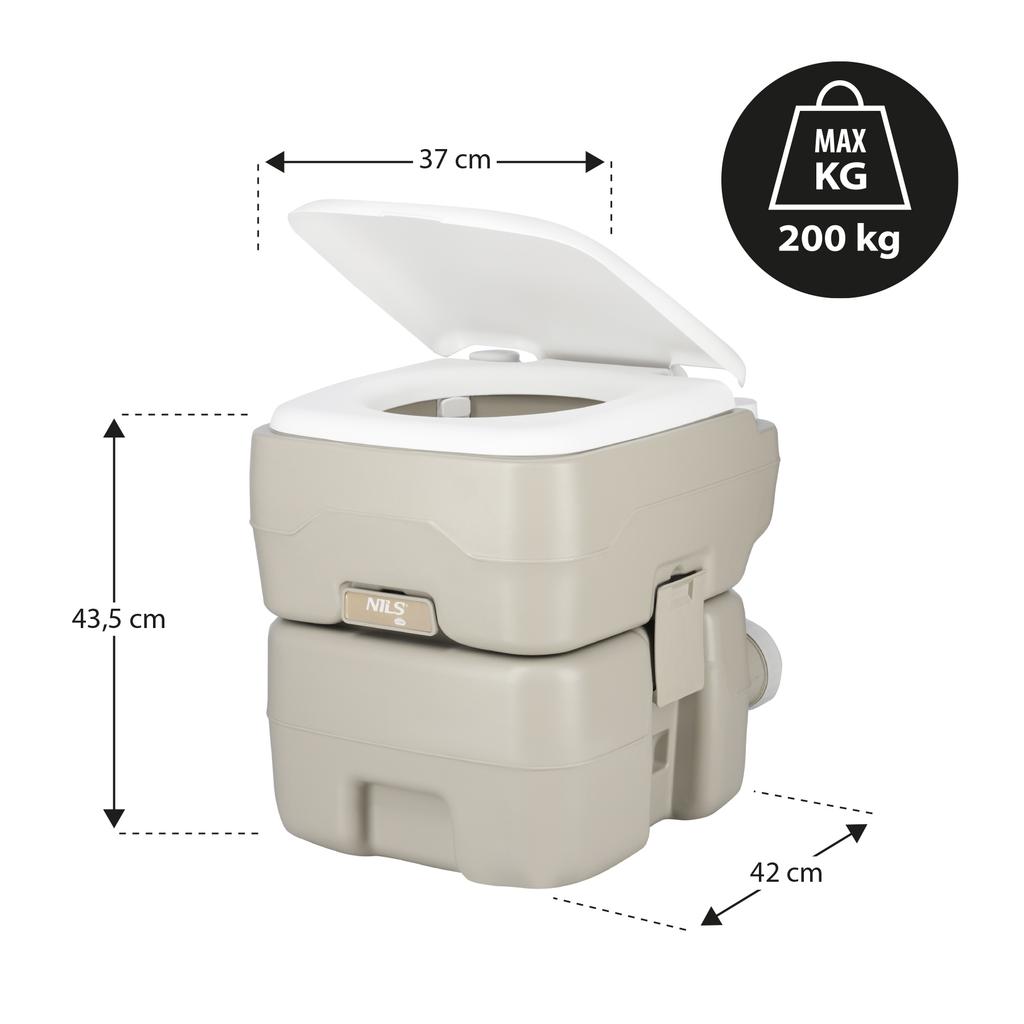 WC da Campeggio Portatile 20 L Nc0025 Nils Camp