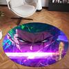 Zoro (1) Round Office Rug Decorative Floor Rug for Office Bedroom Living Room and Home Space