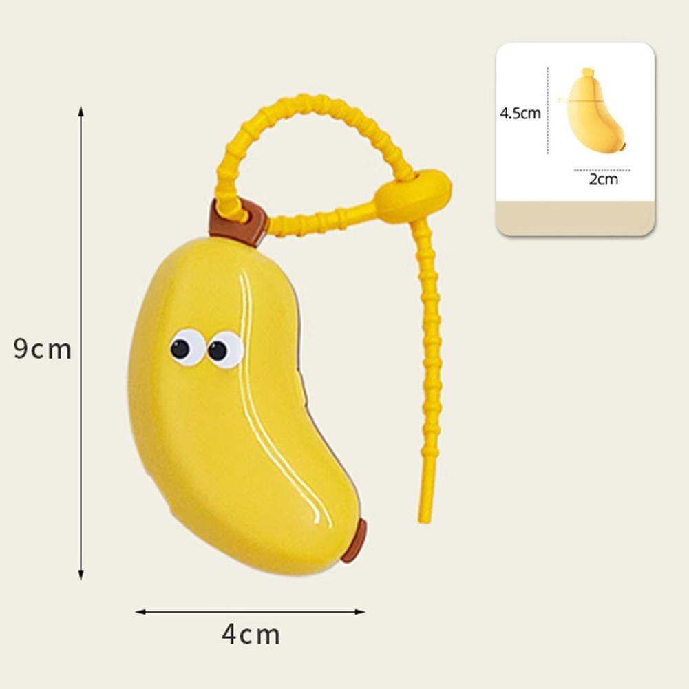Plastic Toothbrush Head Protective Cover Banana Shape Toothbrush Dust Cap Cover 2in1 Brush Protect Toothbrush Storage Organizer