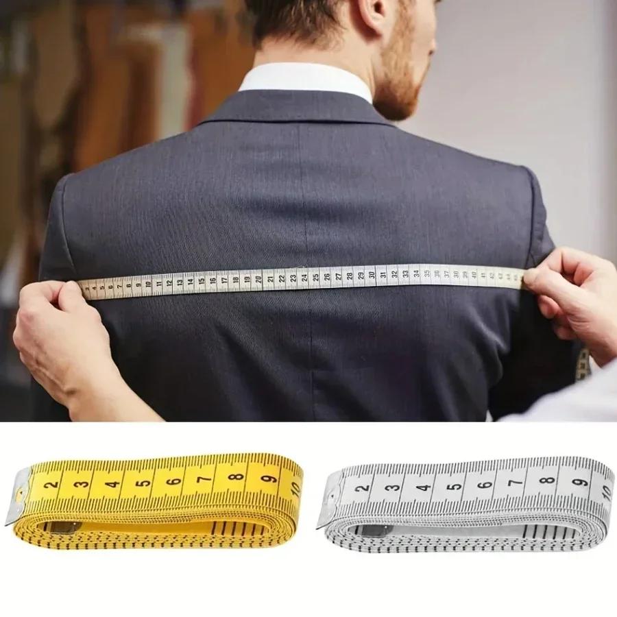 Soft Measuring Tape 150cm/60" Dual Sided Measurement Body Sewing Tailor Ruler for Weight Loss Clothing Craft - 1/3/8Pcs Set