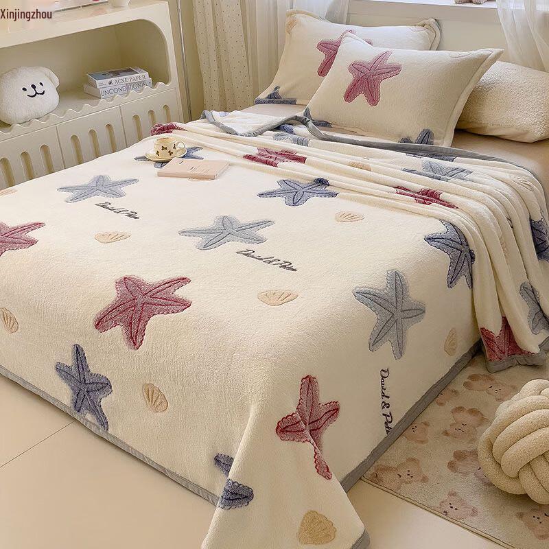 Milk Fleece Thick Flannel Blanket