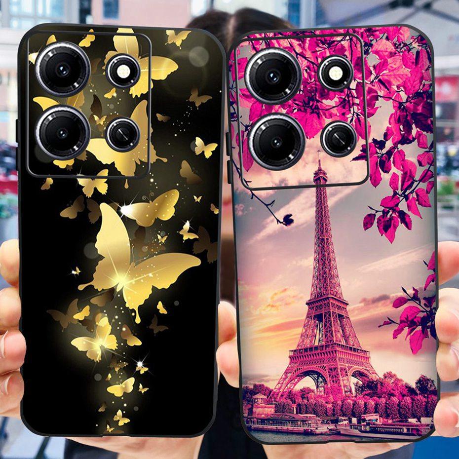 Fashion Butterfly Phone Case For Infinix Note 30i Note30 Pro 2023 Soft Silicone TPU Back Cover For Infinix Note 30 Pro Note30i