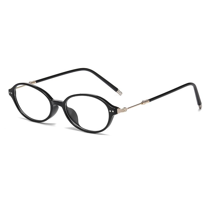Fashionable Oval-Frame Photochromic Myopia Glasses High Definition Eye Protection Anti-Blue Light Eyewear Diopter 0 To -4.0
