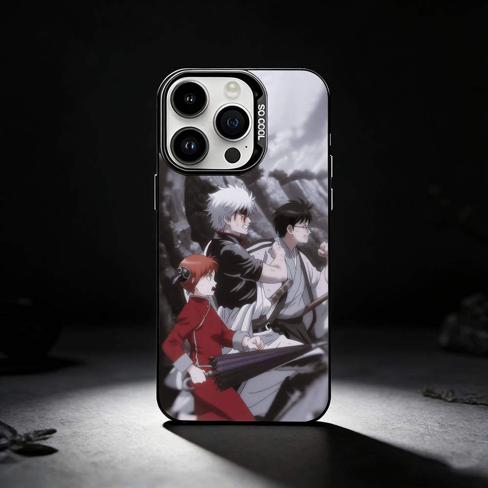 

GINTAMA Phone Case For iPhone 17,16,15,14,13,12,11 Plus,Pro Max,XS,Colored silver phone case iPhone16