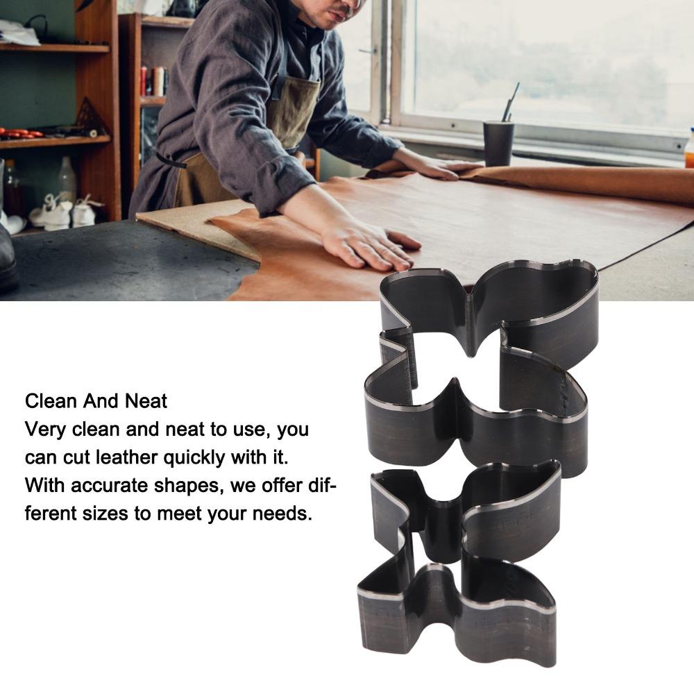 2 PCS Handmade Butterfly Shape Punching Die DIY Keychain and Wallet Making  For DIY Leather Craft