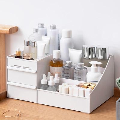 Large DormitoryCapacity Cosmetic Storage Box Makeup Drawer Organizer Jewelry Nail Polish Makeup Container Desktop Sundries Storage Box Shelves