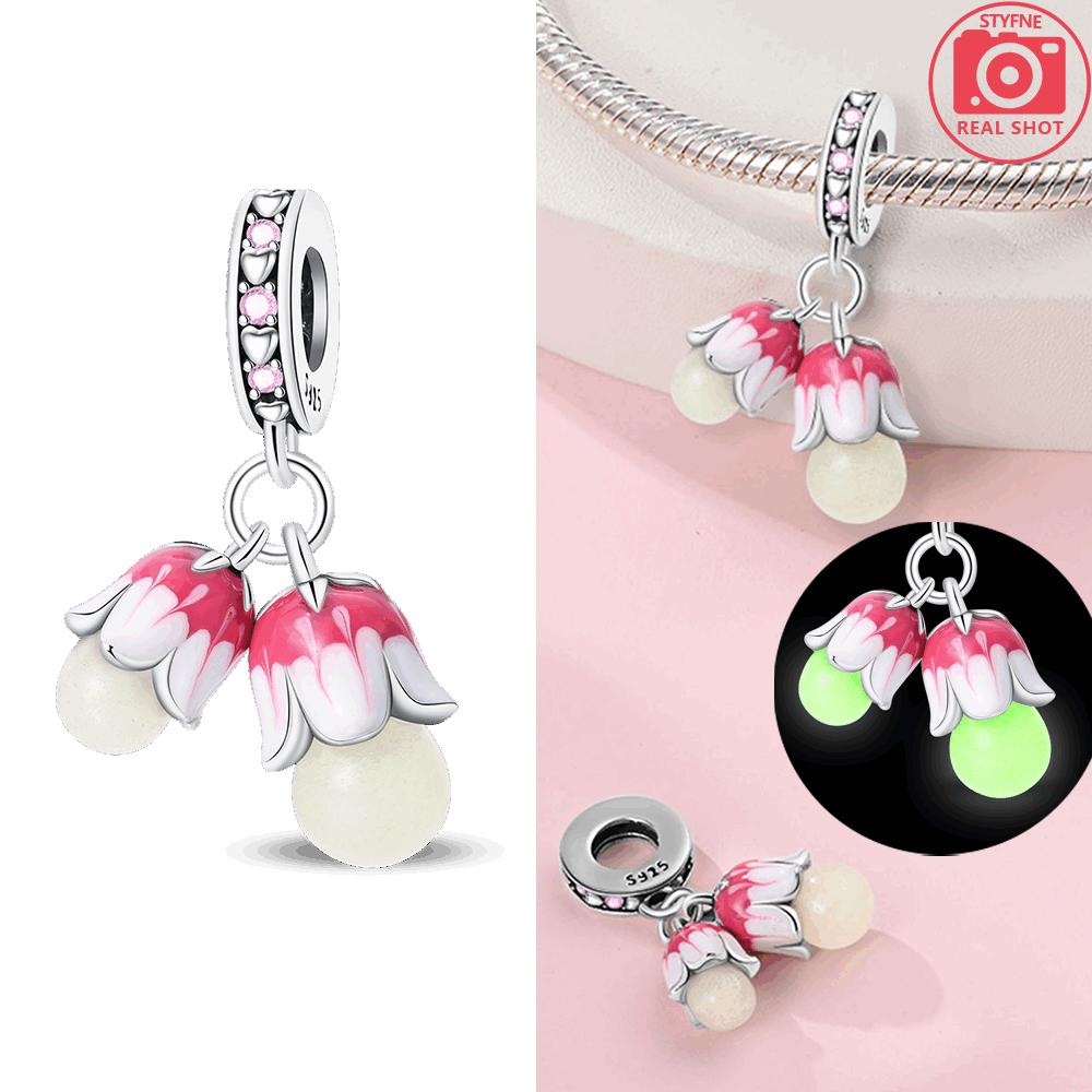 Charms S Copper Bouquet Romantic Flower Language Theme Beads Fit Pan Original Bracelets Diy Gifts Fine Jewelry