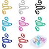 10/14/15 Pcs Snake Shape Crochet Tension Rings Open Finger Rings Adjustable Crochet Rings