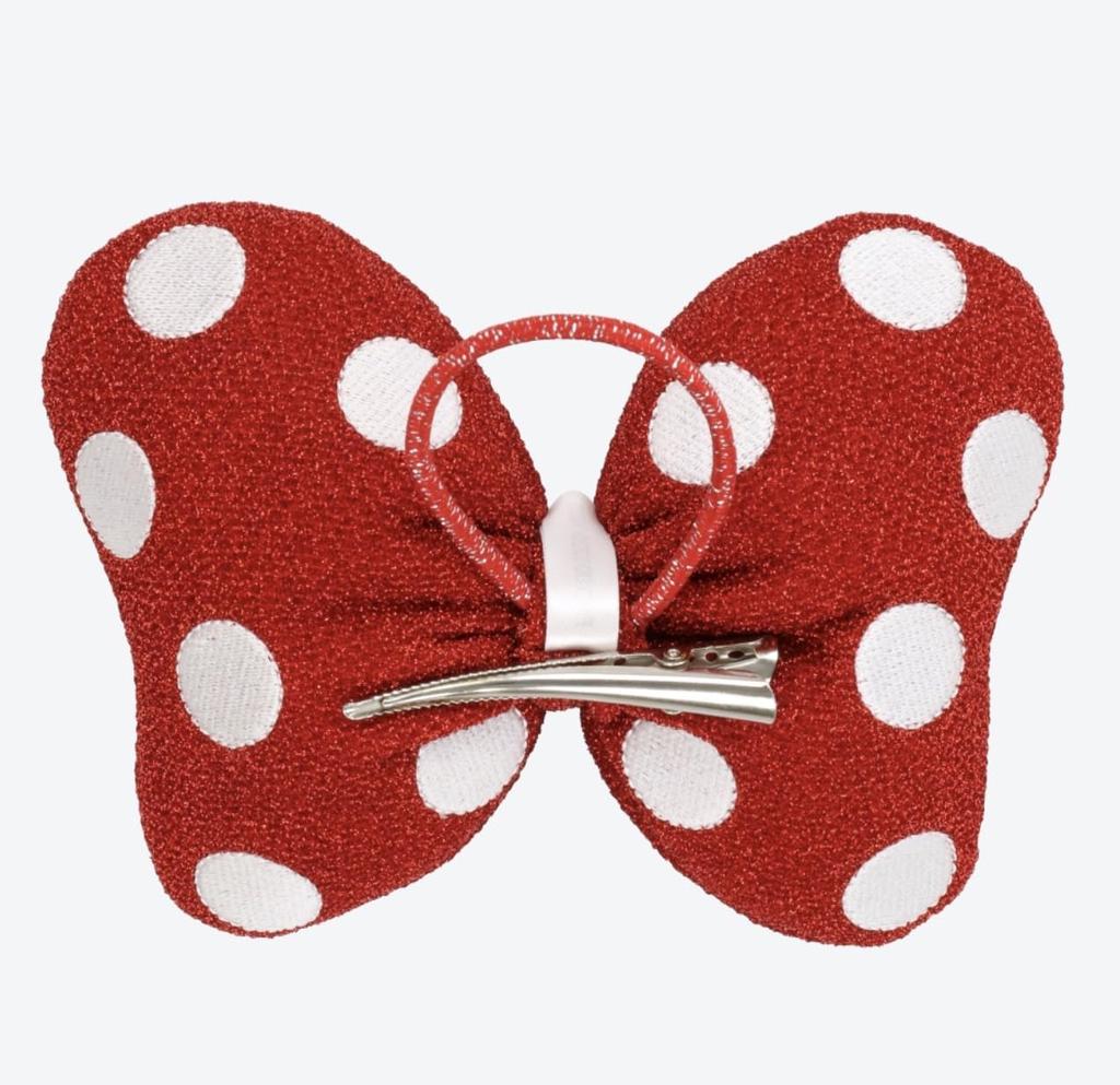 [Disney Resort Exclusive] Minnie Ribbon Hair Tie, Large, Dot, Polka Dot, Disney Goods, Souvenir, Commemorative Goods