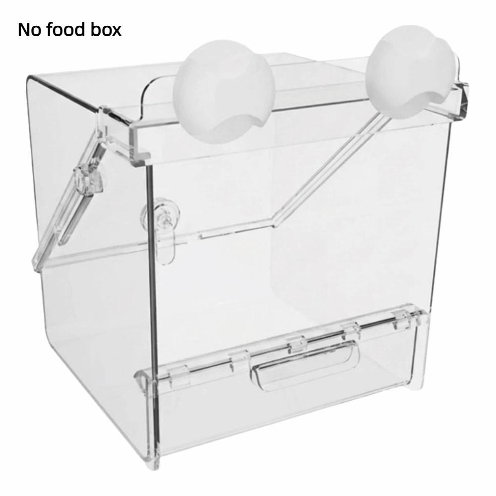 Top Mount Parrot Bath Box Splash Proof Bird Bath Basin Multipurpose Use Bird Feeder Bath Daily Use