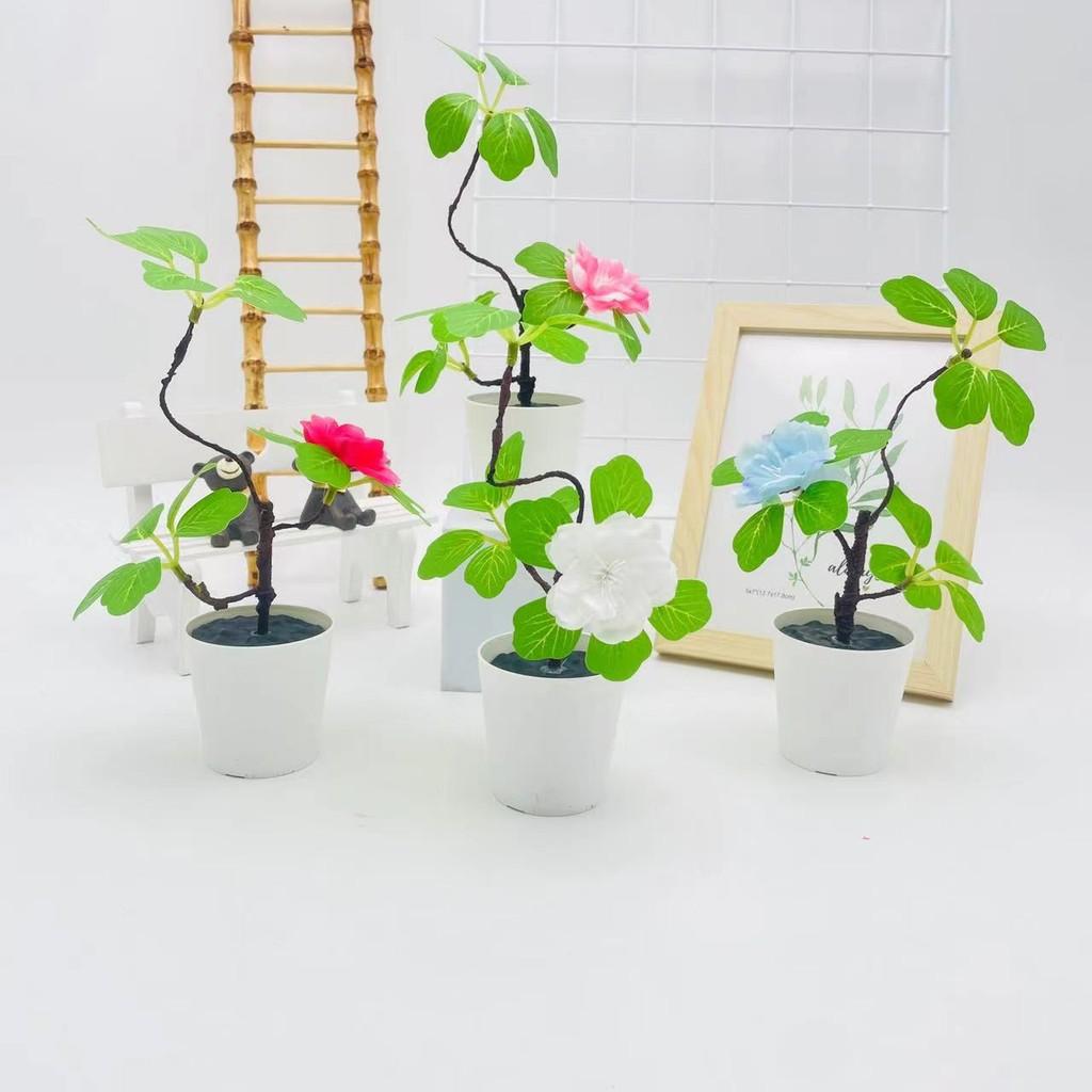 Artificial Flowers Potted Indoor Living Room Wedding Decoration Photography Prop