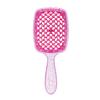 Brosse à cheveux démêlante à paillettes, peigne de massage, peigne pour cheveux emmêlés, brosses creuses pour cheveux bouclés et mouillés, peignes de salon DIY, outil de coiffure