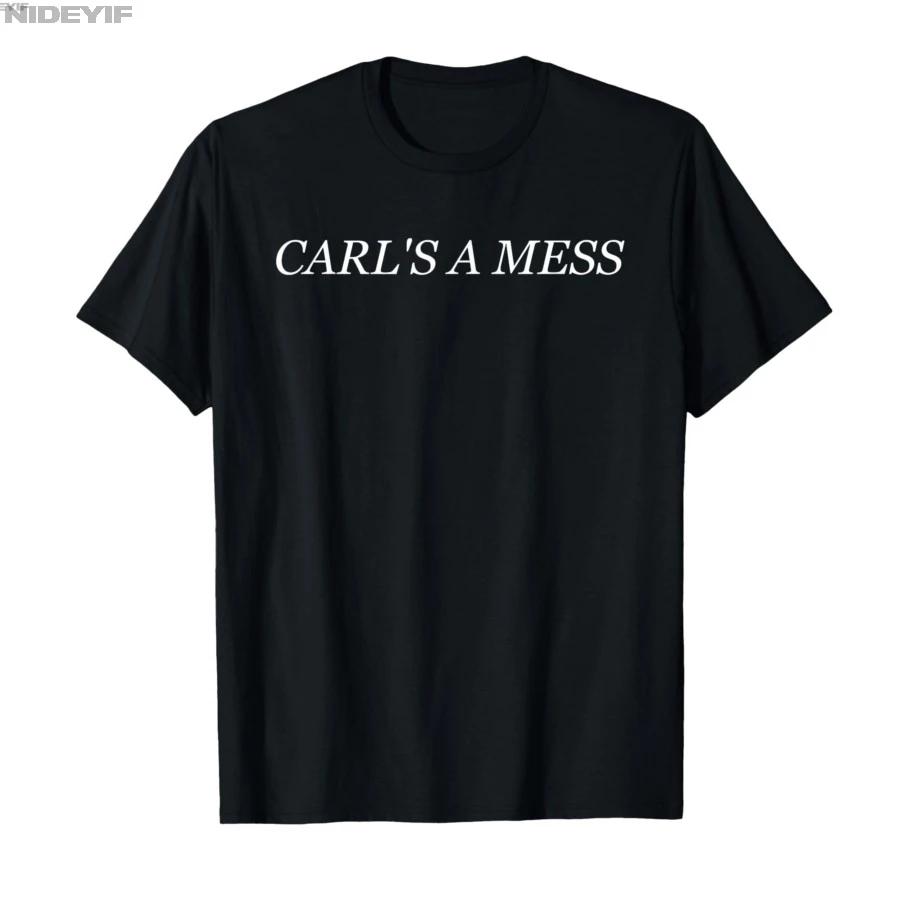 Футболка Carls A Mess для мужчин и женщин, 100% хлопок, с коротким рукавом 04063 S