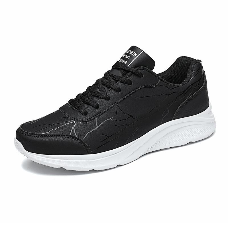 

Весенние кожаные кроссовки мужские взрывные легкие кроссовки для бега мужская обувь зарубежного производства повседневная обувь на шнуровке мужская 45