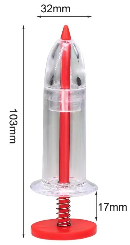 Precise hand-held precision seeder for small, fine seeds of vegetables and herbs