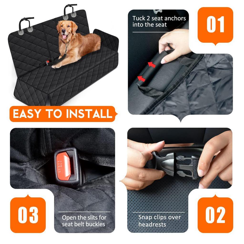 Waterproof Dog Car Seat Cushion – Dirt-Resistant Pet Mat for Car Back Seats