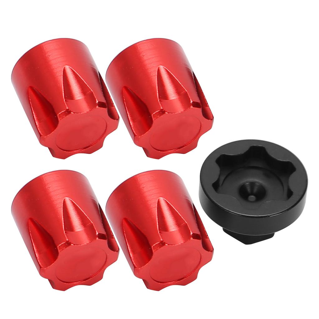 4pcs RC Car Wheel Center M4 Nut Fit for 4/SCX10 90046 D90 1/10 1/8 RC Car