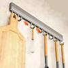 Kitchen Hook Frame, Non Perforated Wall Mounted Frame, Space Aluminum Hook, Multifunctional Storage Hook