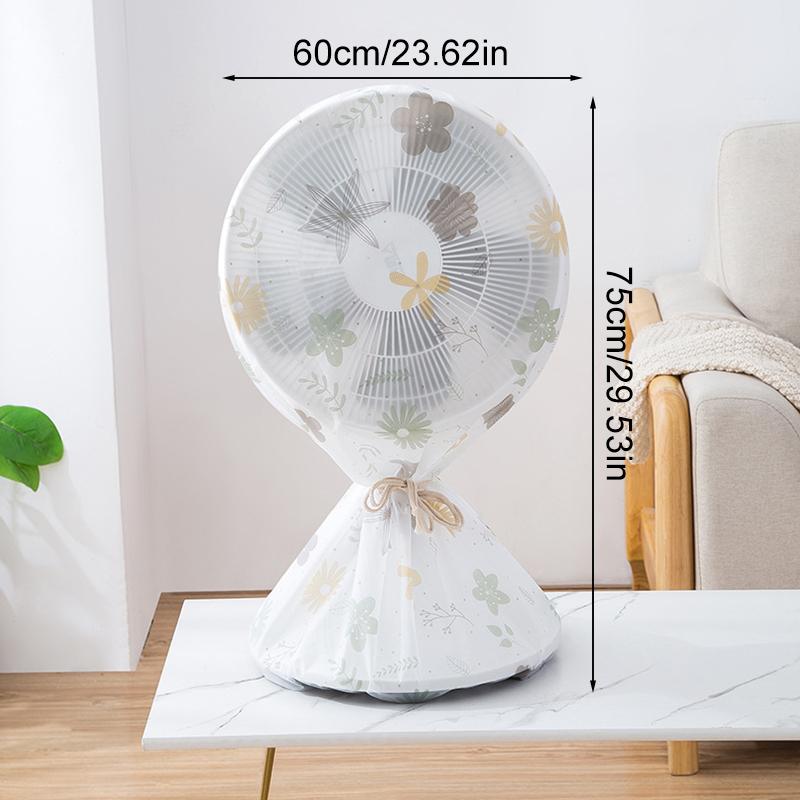 1 Stück Aufbewahrungshülle Tragbar PEVA Universell Rund Staubdicht Elektrischer Ventilator Staubschutz Wasserdicht Rundumschutz Haushalt