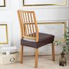 Square PU Leather Chair Cover Waterproof Oil Resistant Seat Protector Dining Room Non Slip Stain Resistant Slipcover