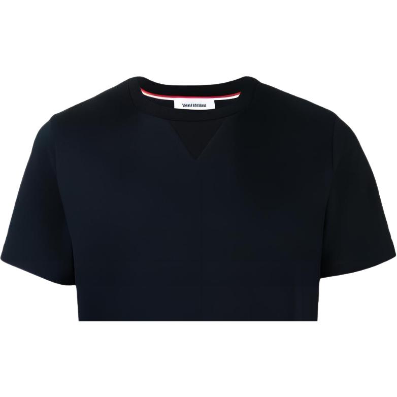 THOM BROWNE T-Shirts Men's Navy Crew Neck Moderate MJS143A-00042-415