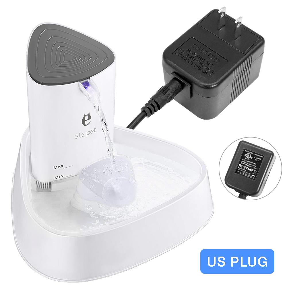 

1.8L ультра тихий автоматический фонтан для кошек со светодиодной подсветкой, бесшумный диспенсер для воды для кошек и домашних животных, поилка, кормушка с фильтром внутри 1.8L