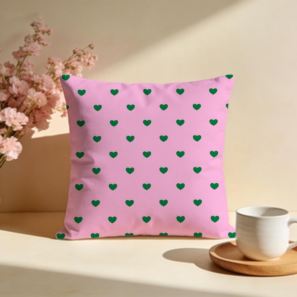 Vibrant Energy Heart Allover Cushion Cover Soft Pillow Cases for Home Bedroom Living Room Sofa