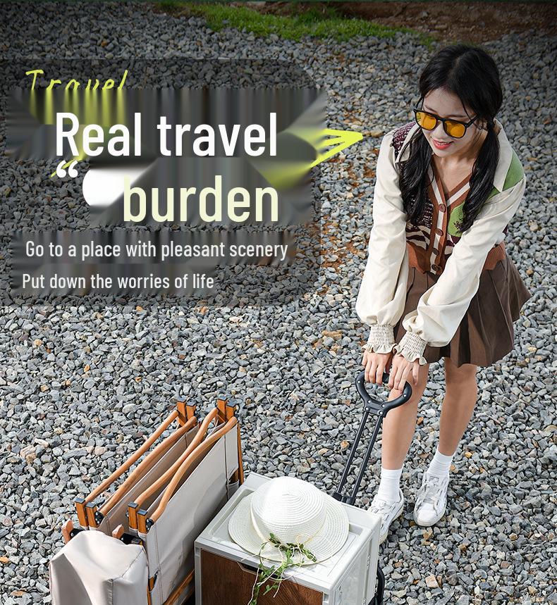 Portable Folding Camper Cart for Camping and Travel