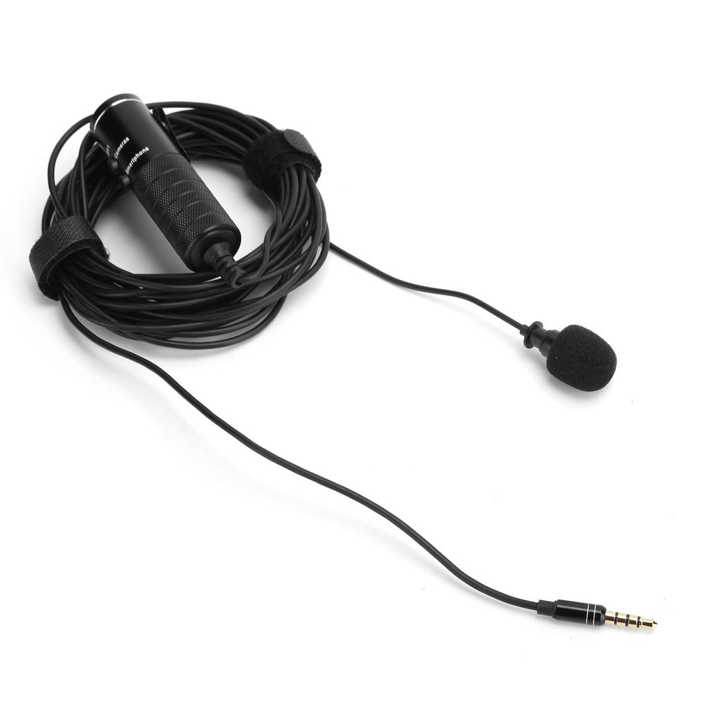 Collar Clip Microphone Live Broadcast Sound Card Interview Mobile Phone Microphone Camera