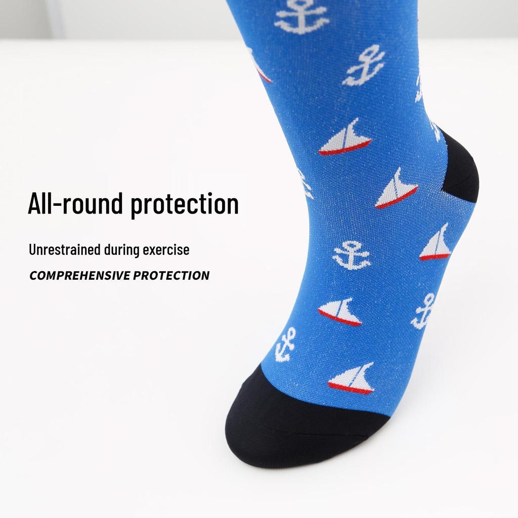 33 Styles: Sports Compression Long Socks - Elastic & Colored