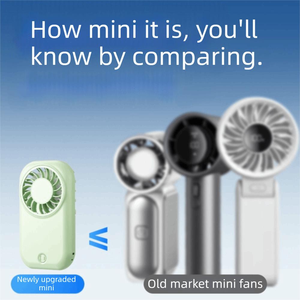 5-Speed Wind Mini Handheld Fan 1200mAh Battery USB Rechargeable Fan  Handheld Operation