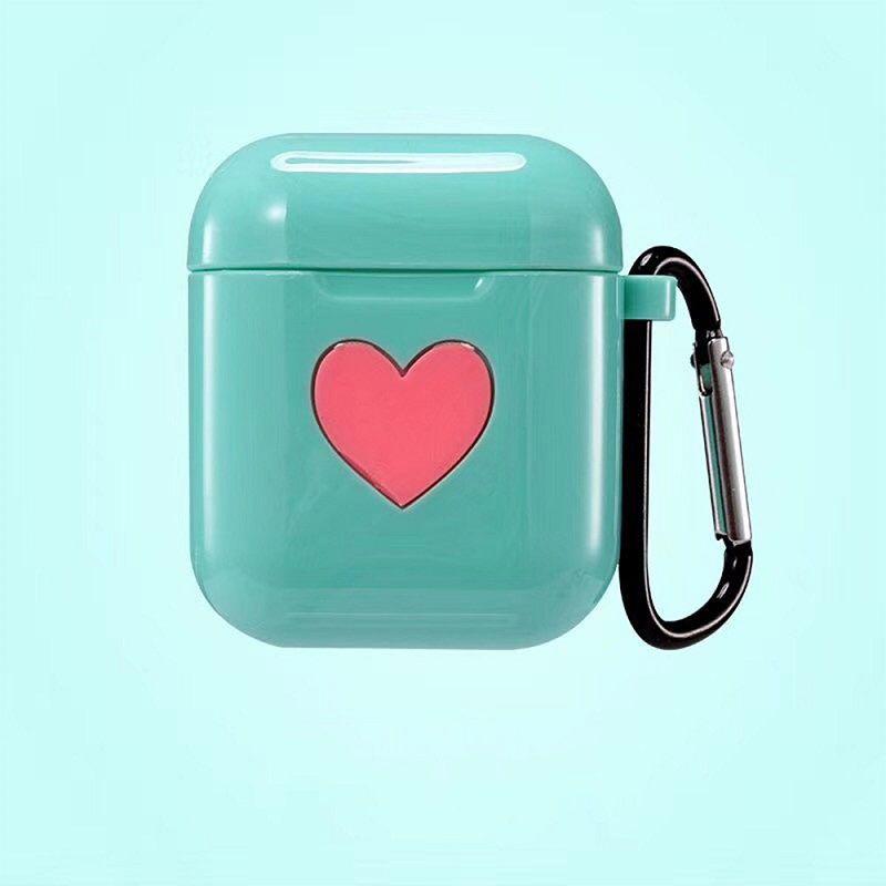 Love Heart Protective Bag Cover For Airpods Made Of Soft Skin-friendly Silicone