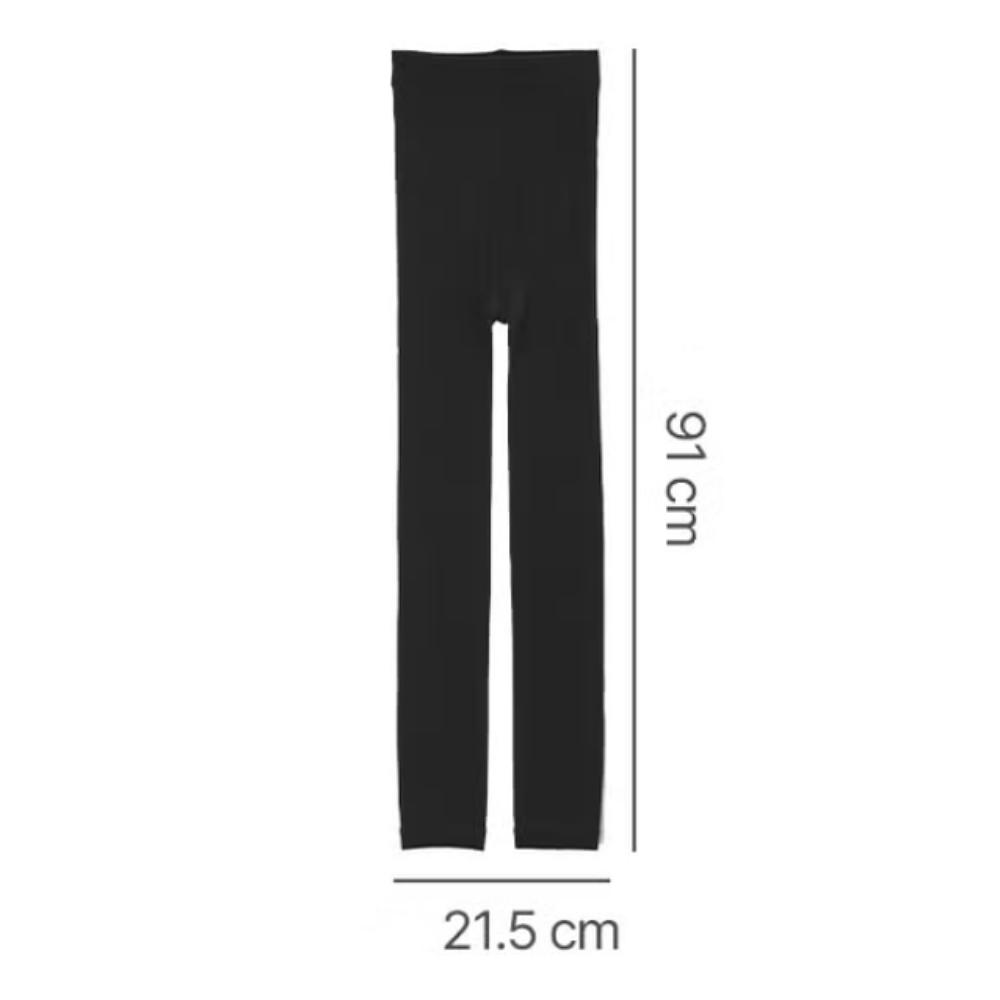 Women's Fleece 160D Leggings Without Feet 2 Pieces