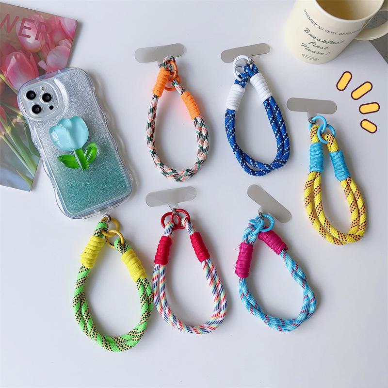 Wrist Strap For Phone Charm Luxury Cell Accessories With Patch Key Lanyards Exquisite Bracelet Telephone Jewelry Rope Keychain