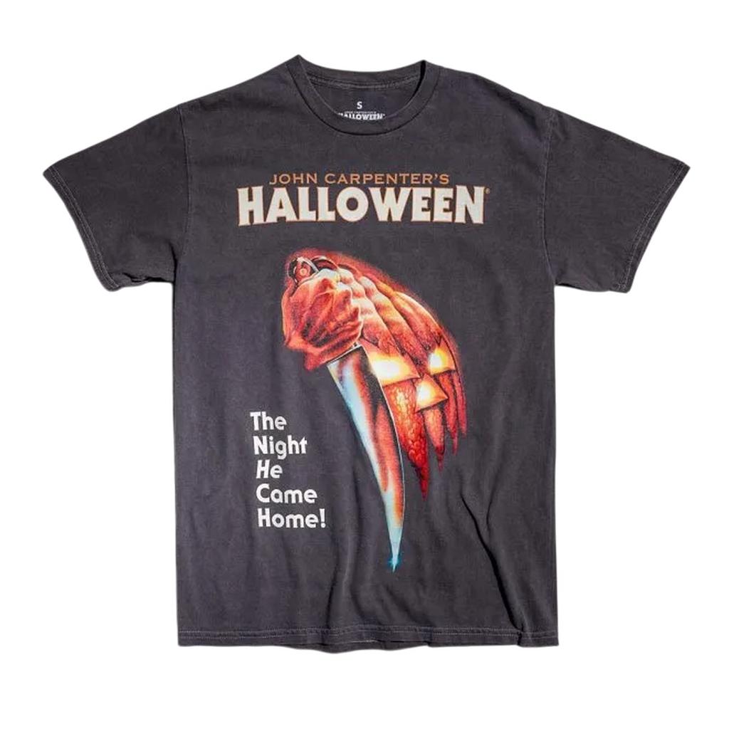 Halloween Unisex Adult Movie Poster Vintage Wash T-Shirt