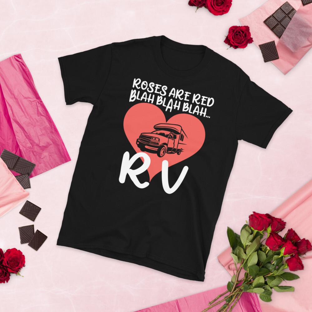 Roses Are Red Blah RV Shirt Camping Shirt RV Valentines S разноцветный