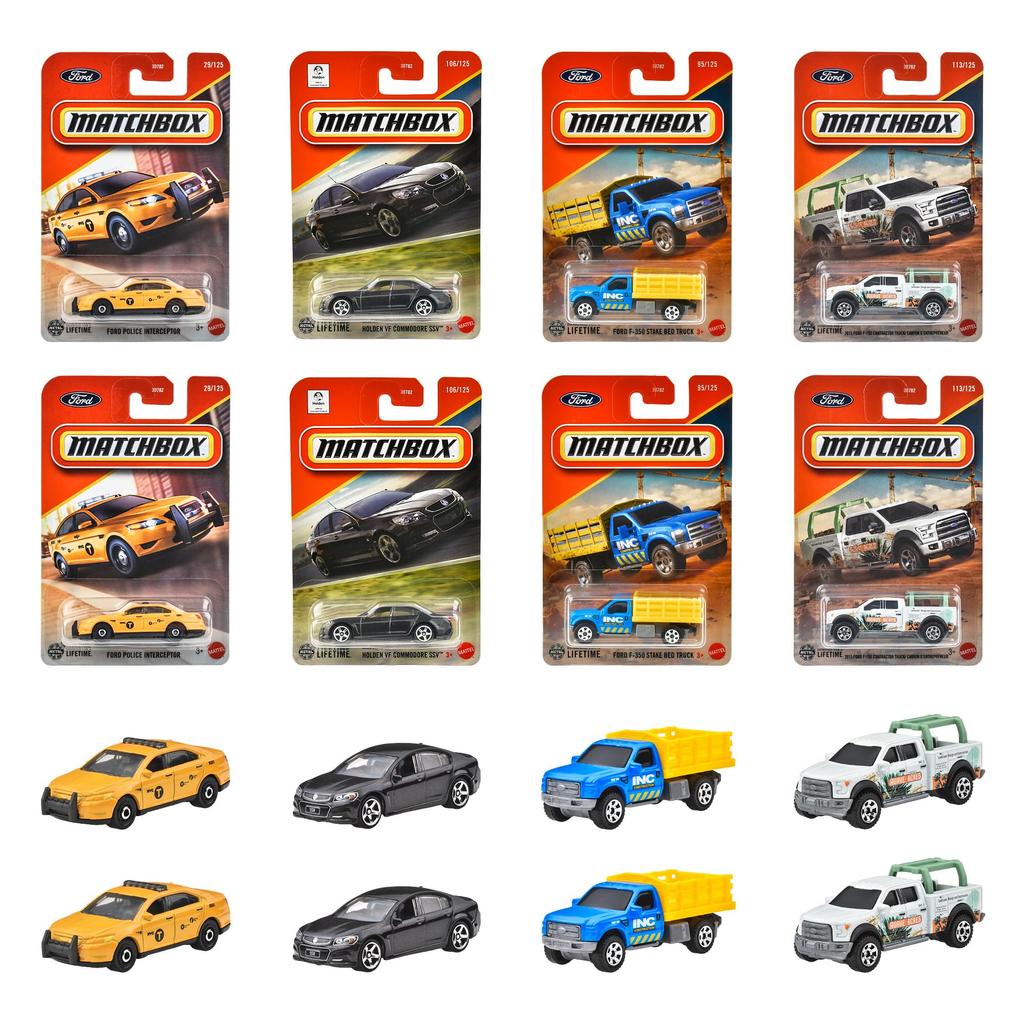 Matchbox Basic Cars G Assortment Vehicle Toy Mini Box Ages Cars, 24-Car Set, Set, 3+, Multi-Purpose, 98CG-30782
