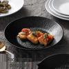 Xiangyuan Mei Round Melamine Plates - Rock Texture for Western Dishes & Pasta