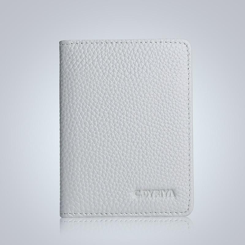 Multi-card Slot Solid Color Portable Leather Card Case Universal  Bank Card Credit Card ID Bus Card Holder Travel Card Organizer