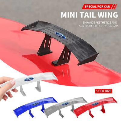 Mode Voiture Chaude Mini Spoiler Aileron Arrière Ailes Modèle Décoration Style Auto Pour Ford Focus 2 3 Mondeo Kuga Fiesta MK7 Escort Edge