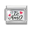 Wholesale Sweet Romantic Letter Series I Love You Link Fit 9mm Stainless Steel Bracelet Women Making DIY Heart Charm Jewelry