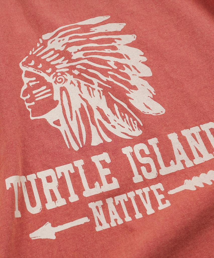 FRIZMWORKS Turtle Island Tee _ Rusty Red