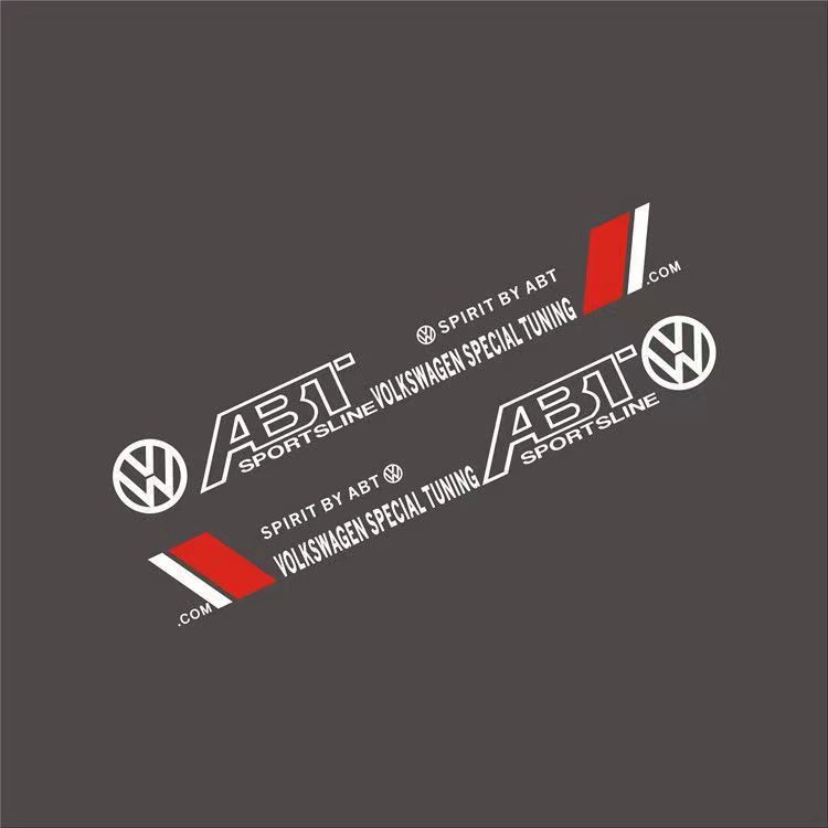 Valve Stems Caps 2Pcs Car Side Door Sticker Cool Decal Decoration Styling For VW Volkswagen Golf Polo Passat Touran Accessories