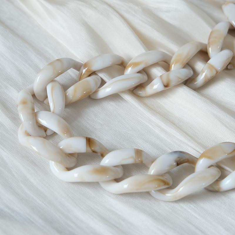 New Phone Accessory Detachable Chain Green Crossbody Resin Luxury Strap Phone Case Chains Acrylic Shoulder Lanyard Hanging Chain