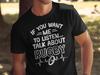 If You Want Me To Listen Just Talk About Rugby Funny Sports Fan T-Shirt Gift