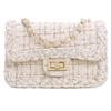 New Women's Underarm Bag Small Style Woolen Chain Bag Niche High-end Fashion Single Shoulder Crossbody Small Square Bag