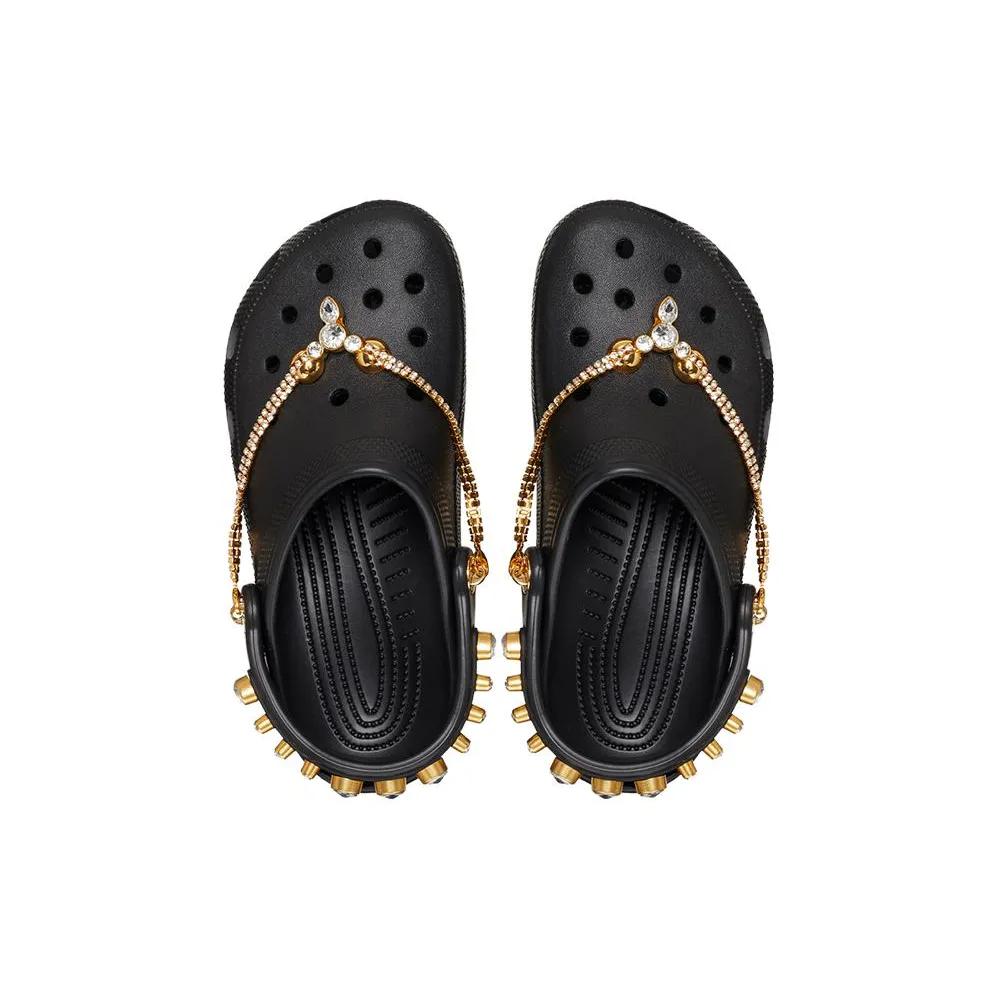 Crocs Classic Tiara Clogs 'Black Gold' Women's (Unisex) Clogs 209684 001