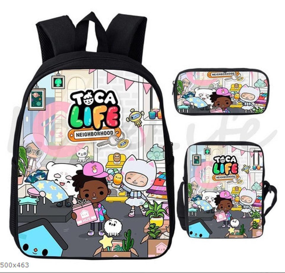 Naruto Bag Student Pack With Oxford Cloth And Cute Character Prints For Kids